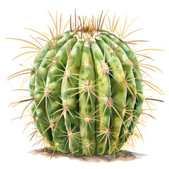 Barrel cactus (Echinocactus grusonii)