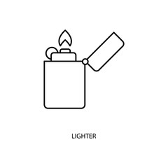 lighter concept line icon. Simple element illustration. lighter concept outline symbol design.