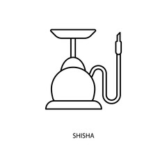 shisha concept line icon. Simple element illustration.shisha concept outline symbol design.