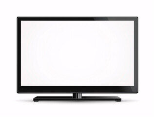 vector illustration of modern flat screen television with