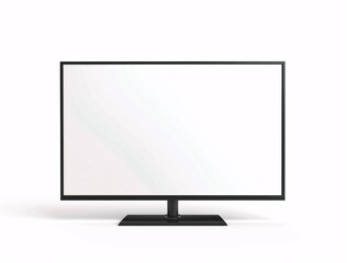 vector illustration of modern flat screen television with