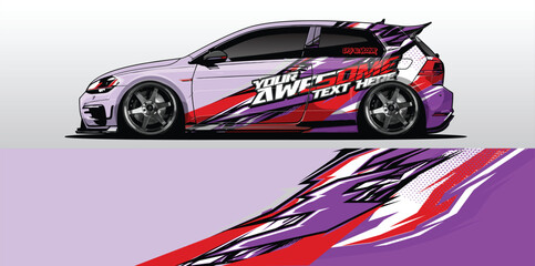 Obraz premium Creative Car Wrap Designs in Vector Format: Drive in Style