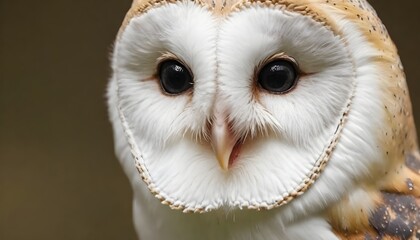 barn owl close up create with ai