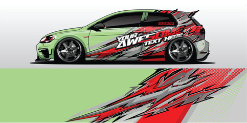 Sleek and Stylish Car Wrap Background Vectors