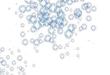 Light BLUE vector template with circles.