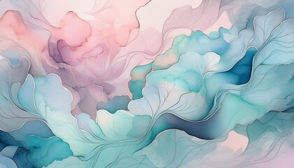 soft abstract watercolor background pastel shades of color backdrop for design