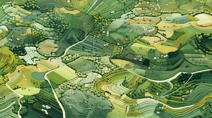 Fototapeta premium Engineers in the Green: A Visionary Scene of Collaborative Innovation