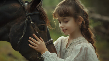 Bound by Hoof and Heart: The Endearing Tale of a Girl and her Horse Companion