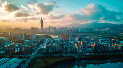 Fototapeta premium Paysage urbain 