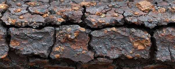 Textured Gradient of Rust on Metal Surface