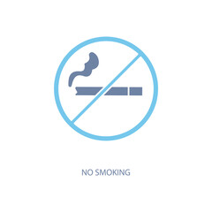 no smoking concept line icon. Simple element illustration. no smoking concept outline symbol design.