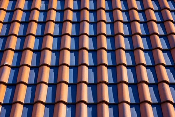 Close-Up of a Roof Against a Blue Sky