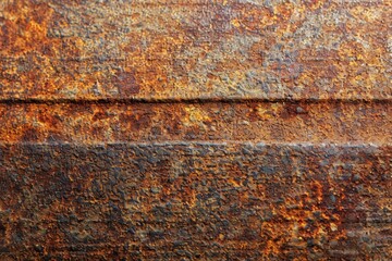 Close-up of Rusted Metal Surface Texture