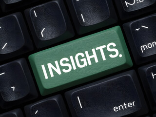 Teclado con la palabra perspectivas