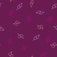 Cartoon lgbt sign seamless pride pattern for wrapping paper and fabrics and linens and summer clothes print