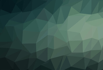 Light Green vector shining triangular template.
