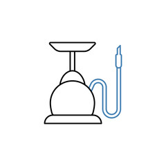 shisha concept line icon. Simple element illustration.shisha concept outline symbol design.