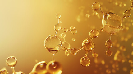 Close up abstract molecular background