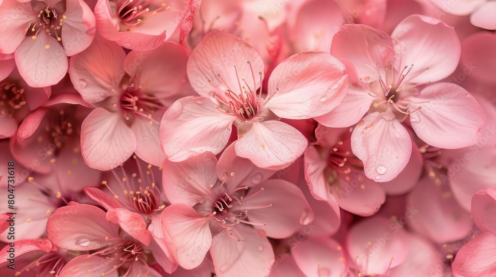 Canvas Prints A detailed close up of lovely pink flowers