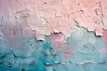 Multicolored texture painting. Abstract art background. Oil or acryl on canvas. Rough brushstrokes of paint. Delicate colors. Closeup of a painting by oil and palette knife.