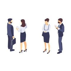 Fototapeta premium individuals are illustrated in a 3D isometric style, adding a unique visual appeal