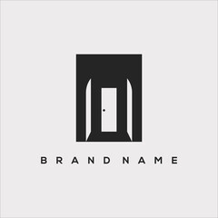 home hallway vector logo icon