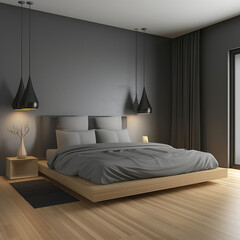 Bamboo Bliss: Rest Easy in Our Modern Bedroom with Bamboo Floors