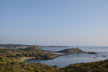 Vista panorámica de la costa norte de Menorca