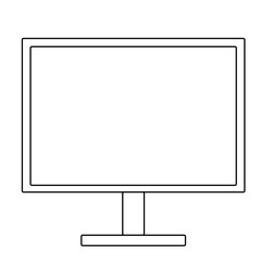 モニターの線画