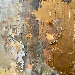 Earthy Elegance: A Golden Abstract
