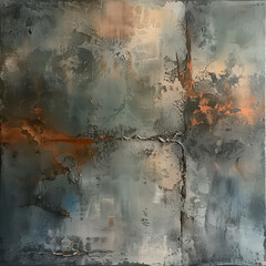 Earthy Elegance: An Abstract Oil Painting