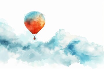 Fototapeta premium Take a journey to the heavens in this awe-inspiring watercolor painting