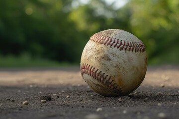 Spherical Baseball ball. Sport team. Generate Ai