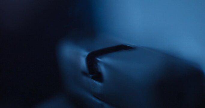 Gun Ejection Port Close Up with Shells Ejected in Slow Motion
