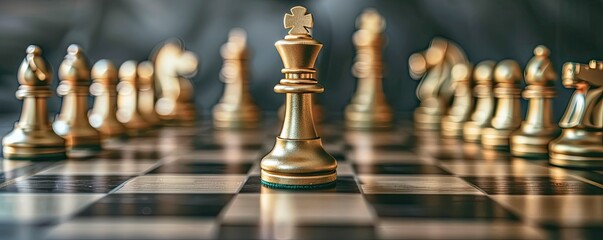 chess king on the board symbolizing strategy, challenge, and intelligence in gaming
