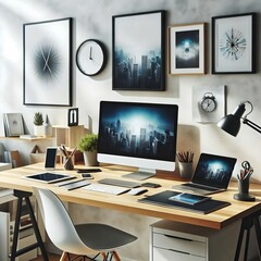 Espace de Travail Moderne : Productivité et Innovation