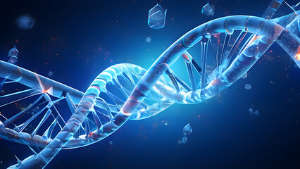 3D Gene texture background, science