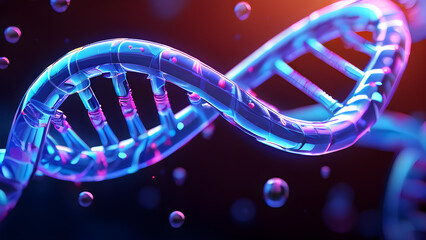 3D Gene texture background, science