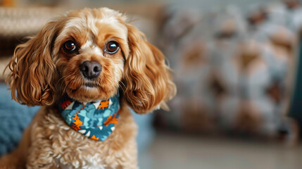 A captivating image showcasing a stylish dog, exuding charm and confidence with its impeccable fashion sense