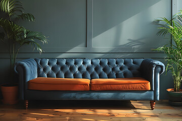 Obraz premium Modern Scandinavian living room interior 
