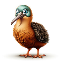 Fototapeta premium Watercolor Kiwi vector, clipart Illustration, Generative Ai