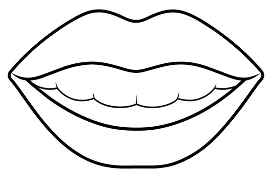 recommend clip art: mouth line art silhouette illustration