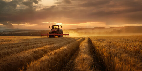 Fototapeta premium Photo of an agricultural field