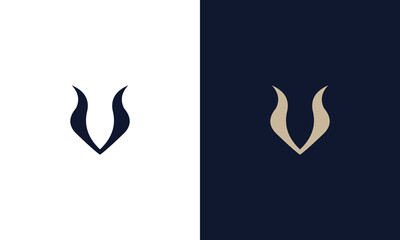 letter v monogram logo design vector