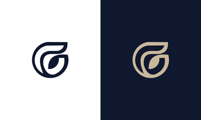 letter G monogram logo design vector