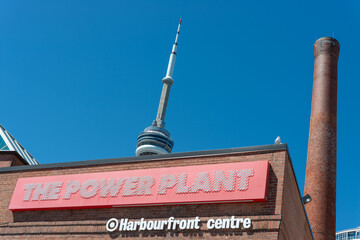 Obraz premium exterior sign of The Power Plant Contemporary Art Gallery located at 231 Queens Quay West in the Harbourfront Centre complex in Toronto, Canada