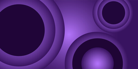 Purple curve circle background overlapping layer vector elements with space for text and background design
