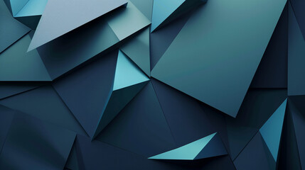 bold geometric shapes of midnight blue and turquoise, ideal for an elegant abstract background