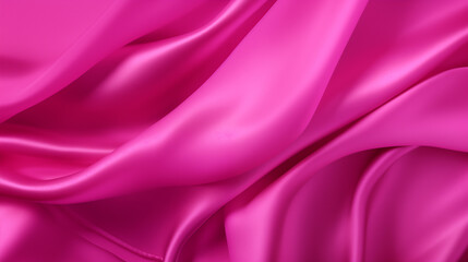 Vivid Pink Satin Fabric Background
