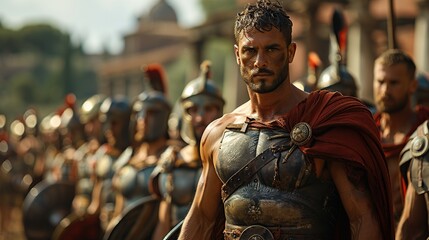 Greek gladiators, draped in traditional togas, engaging in disciplined training sessions that showcase their athletic prowess and dedication to the art of combat